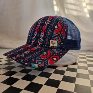 Billabong blue multicolor geometric tribal